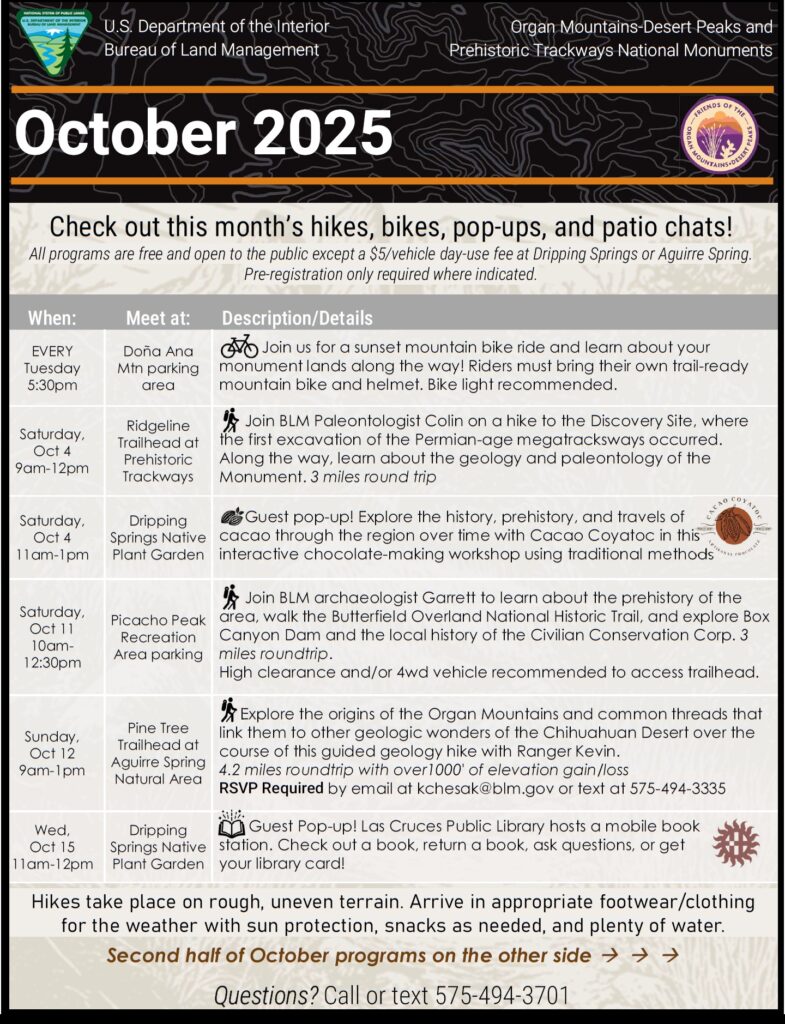 2025 BLM FOMDP October programs 1of2